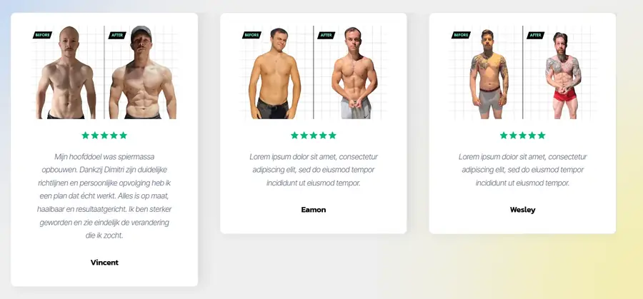 Voedingsadvies resultaten — Oeyen Coaching